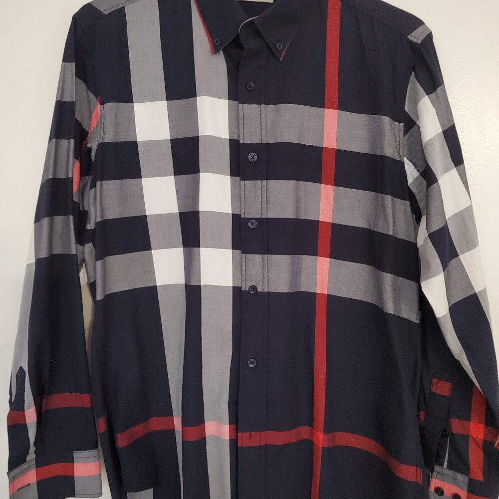 Burberry Nova Check Mens Button Down XL